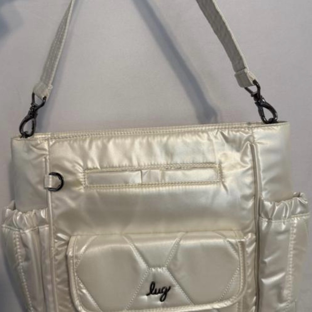 Lug Toss North / South Ivory Organizational Bag